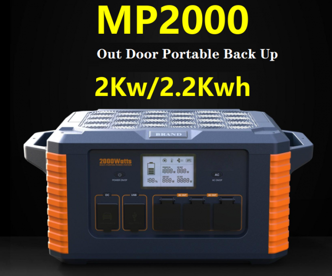 3.7v 2000w Outdoor Portable LiFePO4 Battery